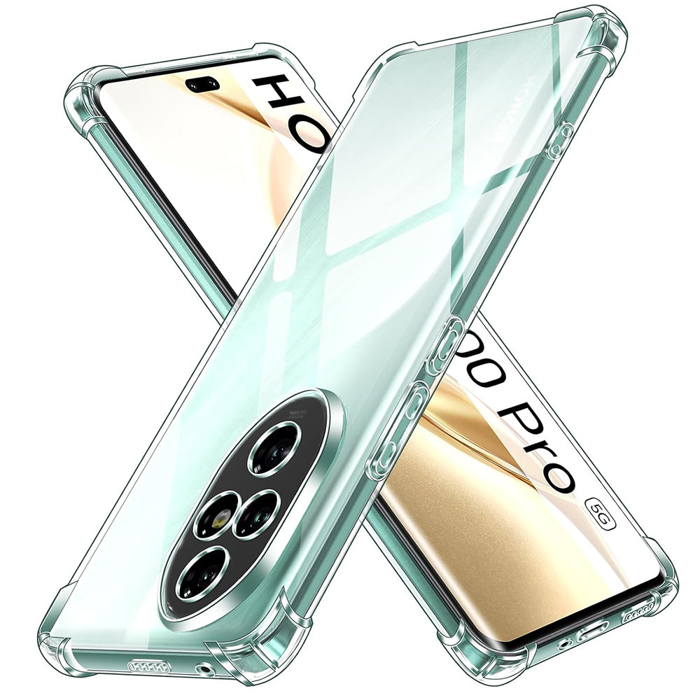 Funda para Honor 200 Pro, Techsuit, Antigolpes Transparente, Transparente