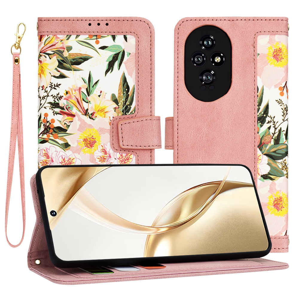 Funda para Honor 200, Techsuit, FlipCraft, Rosa