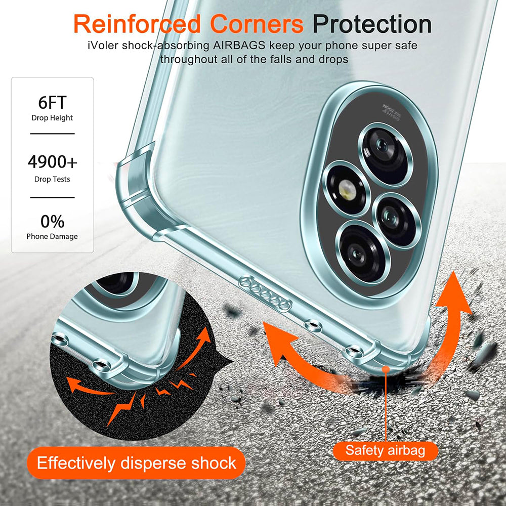 Funda para Honor 200, Techsuit, Antigolpes Transparente
