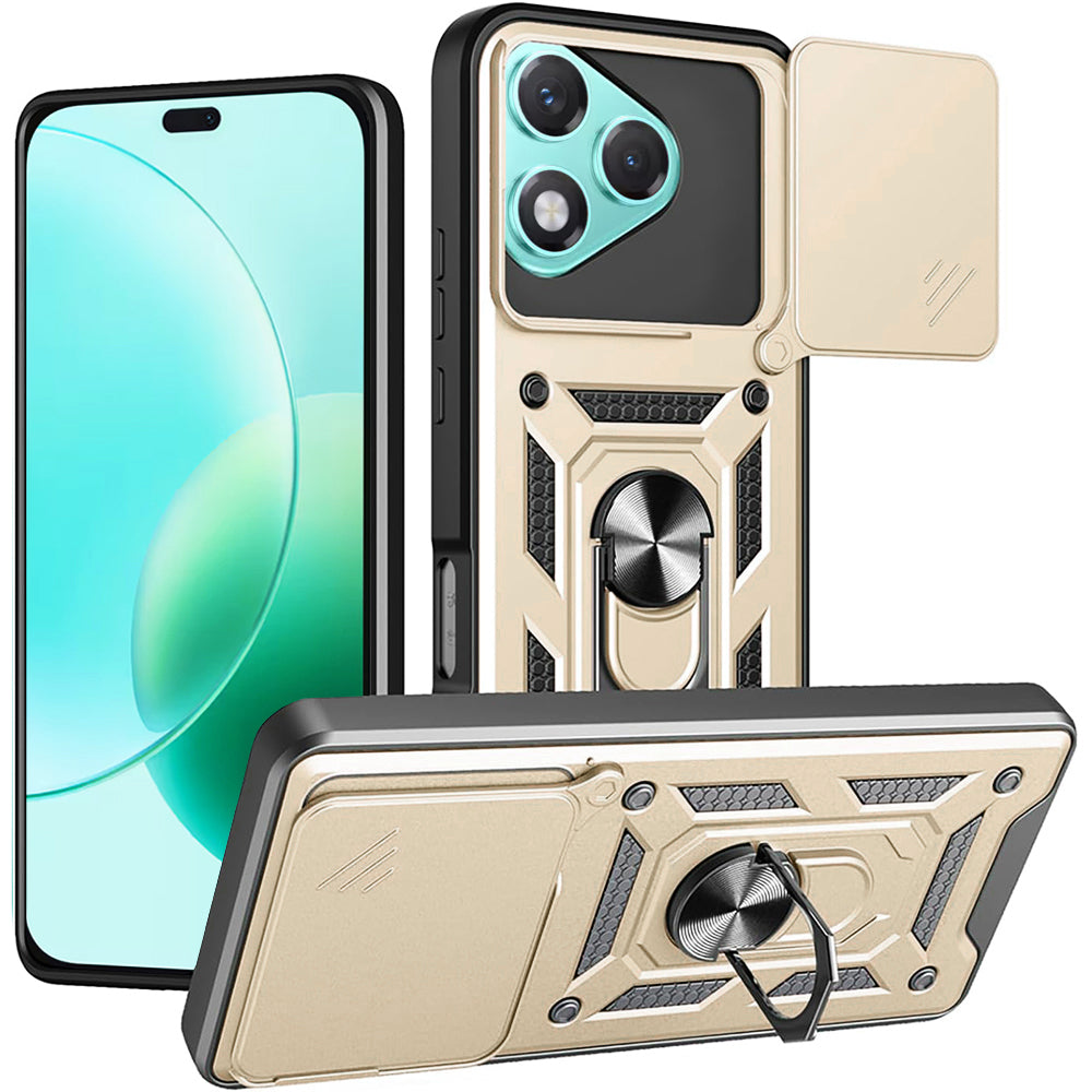 Funda para Honor 400 Lite, Techsuit, CamShield, Dorada