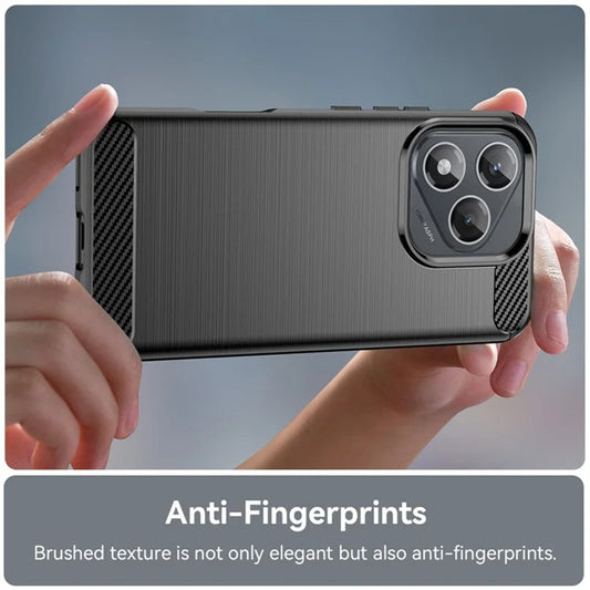 Funda para Honor 400 Lite, Techsuit, Carbono, Negra