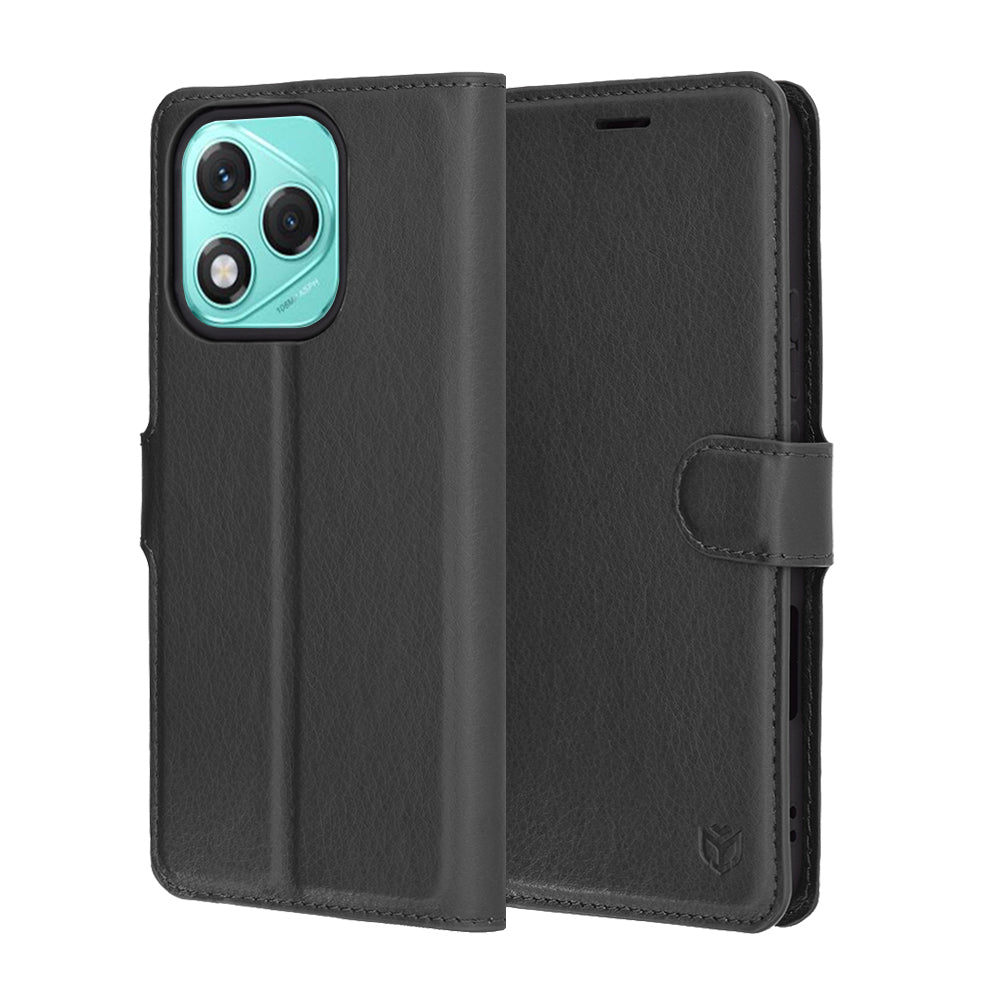 Funda para Honor 400 Lite, Techsuit, Leather Folio, Negra