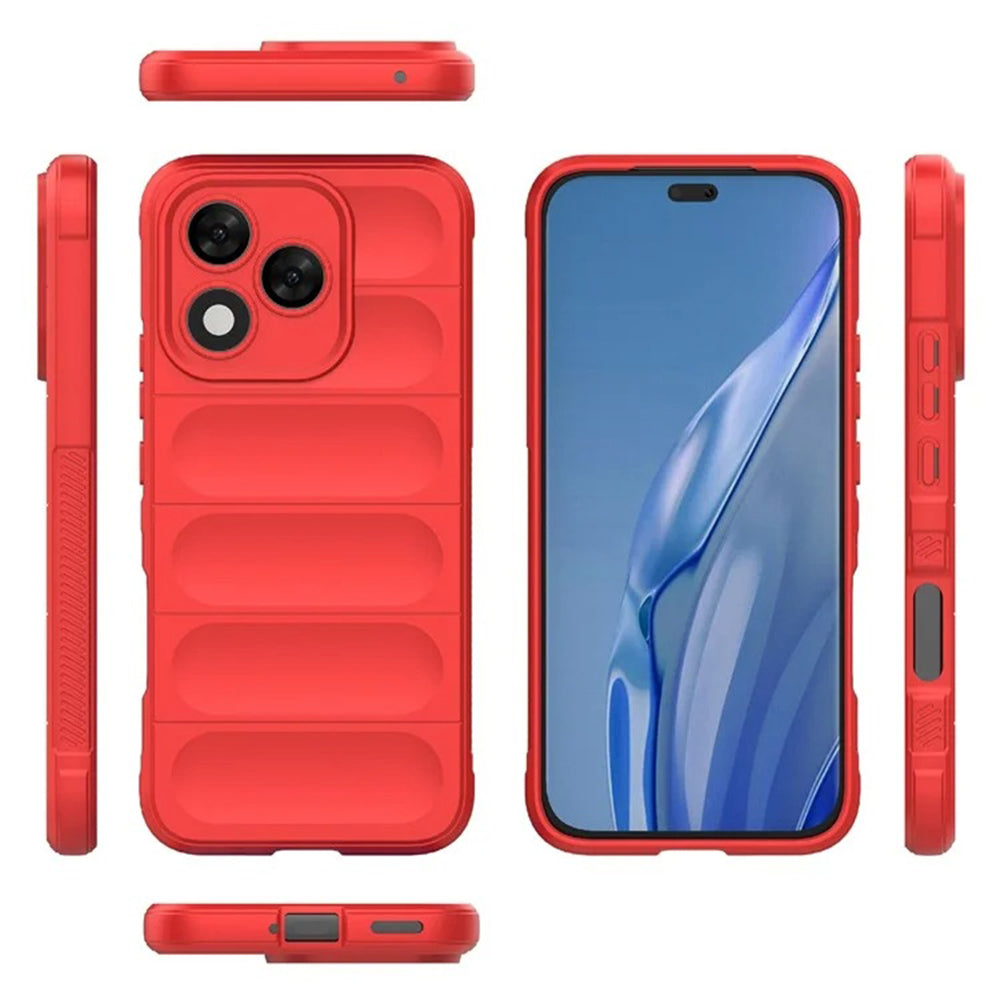 Funda para Honor 400 Lite, Techsuit, Magic Shield, Roja