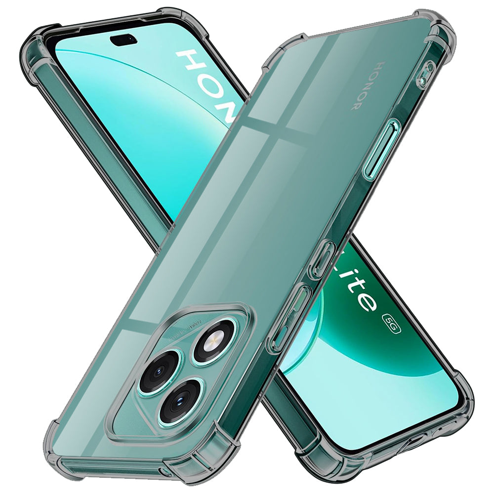 Funda para Honor 400 Lite, Techsuit, Transparente a prueba de golpes, Ahumada