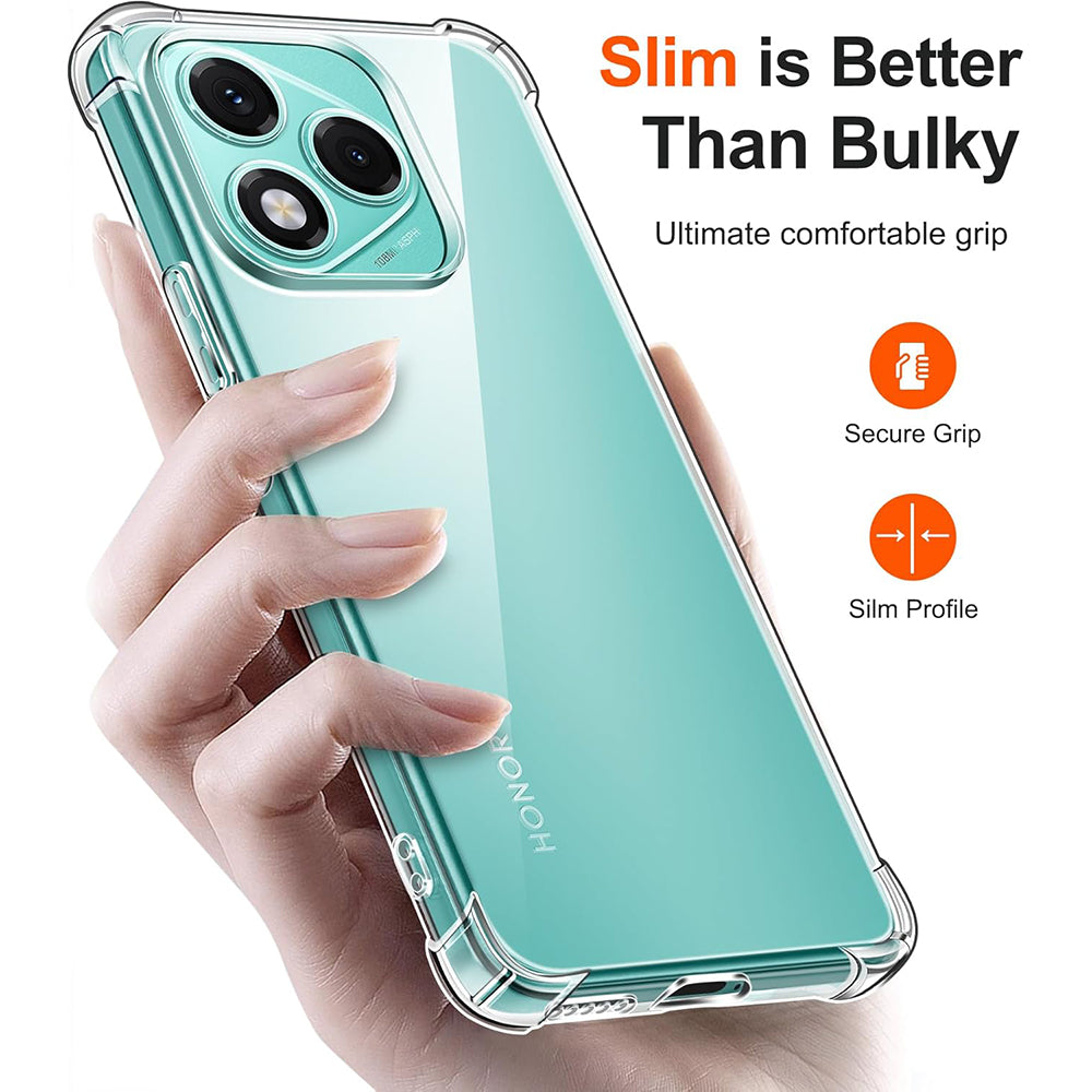 Funda para Honor 400 Lite, Techsuit, Antigolpes Transparente, Transparente