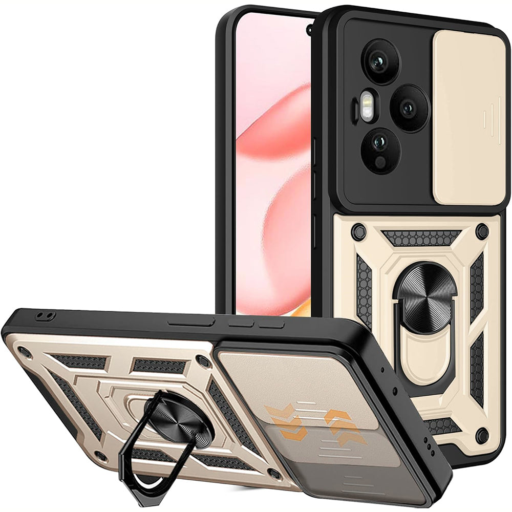 Funda para Honor 400 Pro, Techsuit, CamShield, Dorada