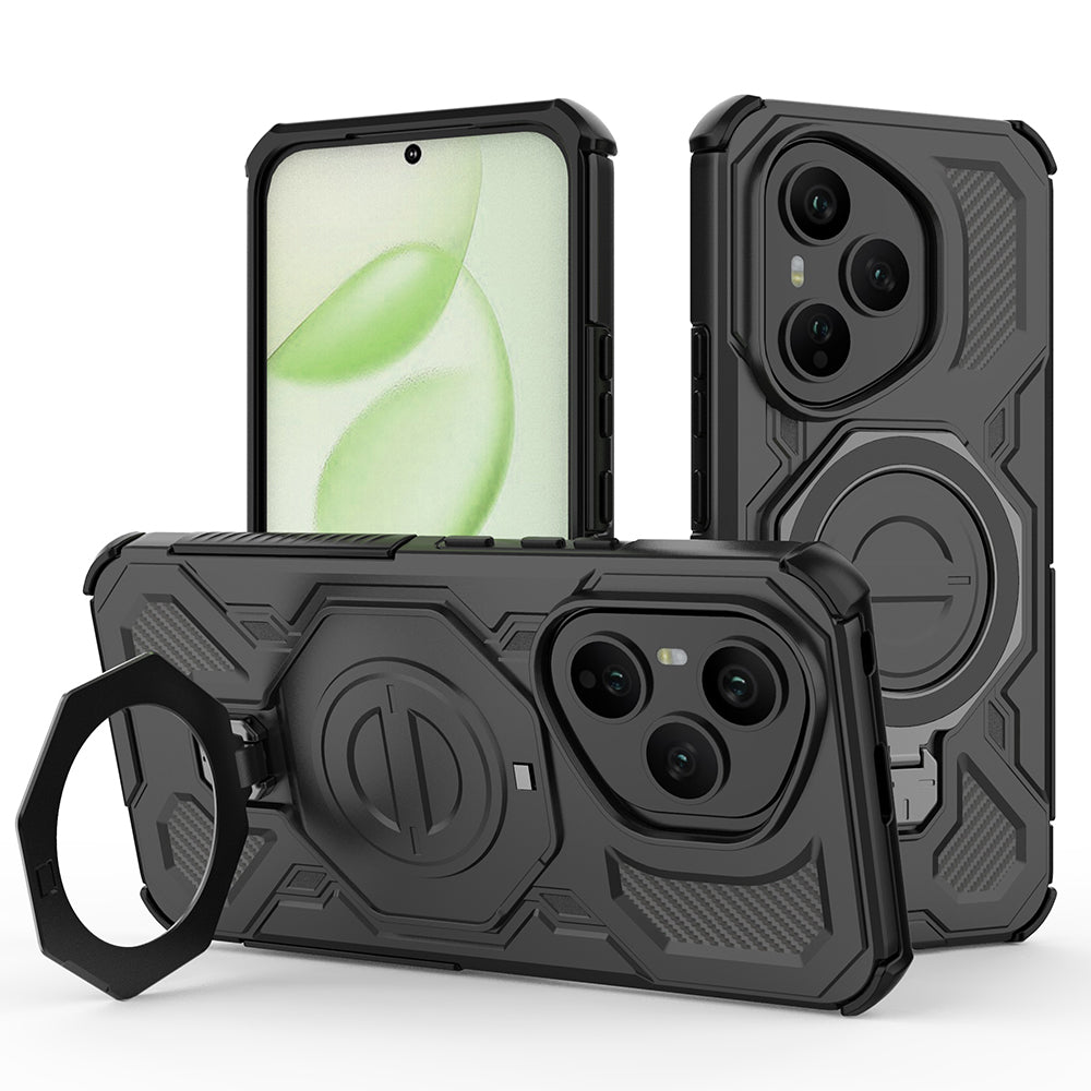 Funda para Honor 400 Pro, Techsuit, Carbon Shield Pro, Negra