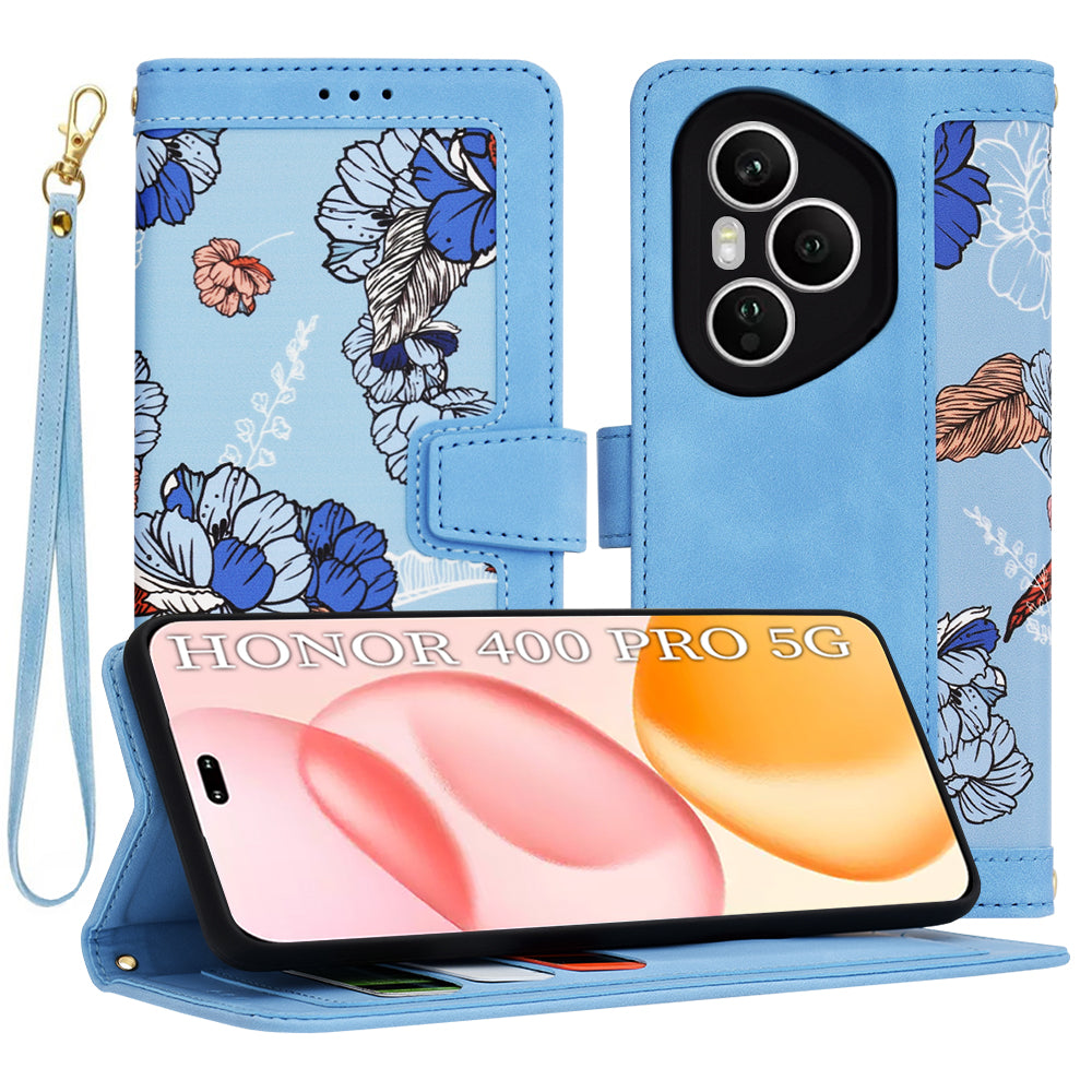 Funda para Honor 400 Pro, Techsuit, FlipCraft, Azul