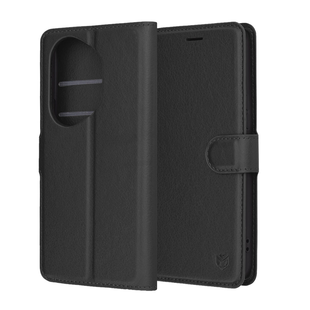 Funda para Honor 400 Pro, Techsuit, Leather Folio, Negra
