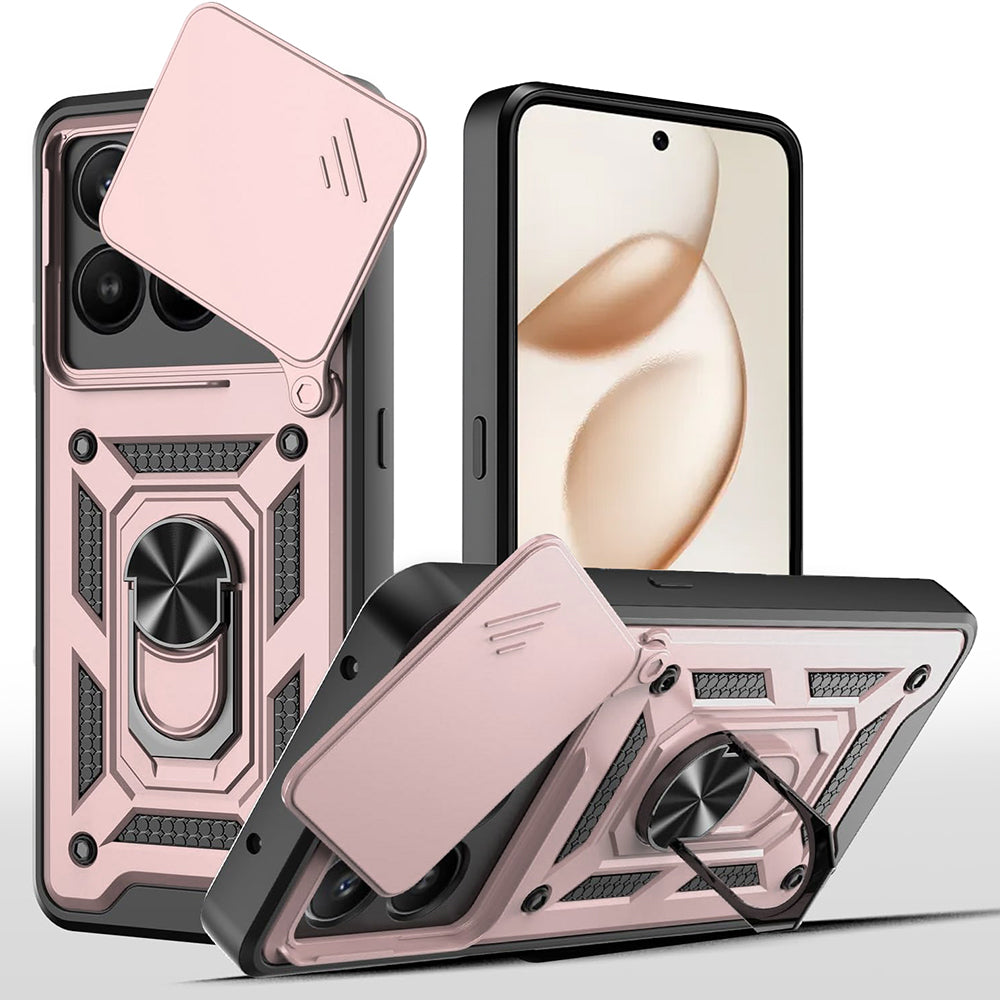 Funda para Honor 400 Smart 4G / X7d 4G / 400 Smart 5G, Techsuit, CamShield, Rosa