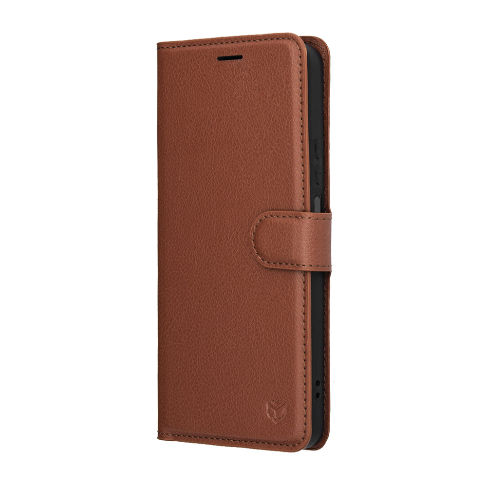 Funda para Honor 400 Smart 4G / X7d 4G / 400 Smart 5G, Techsuit, Leather Folio, Marrón