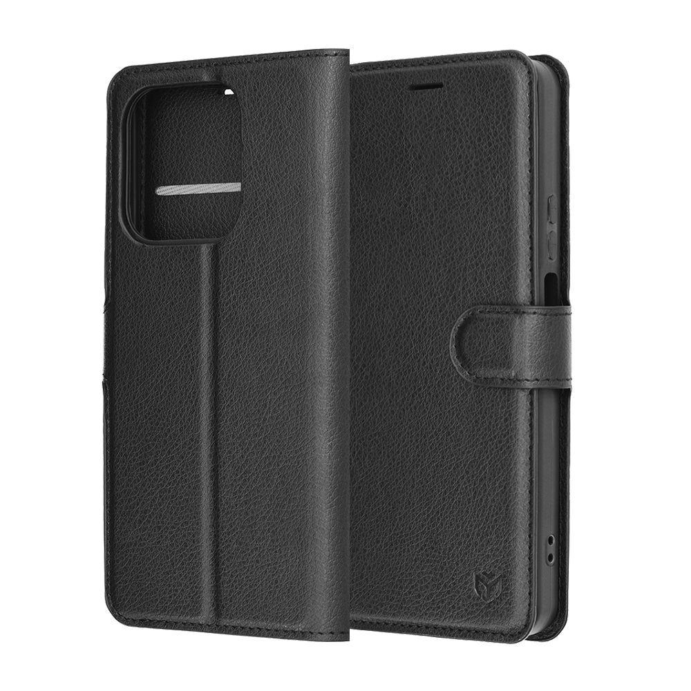 Funda para Honor 400 Smart 4G / X7d 4G / 400 Smart 5G, Techsuit, Leather Folio, Negra