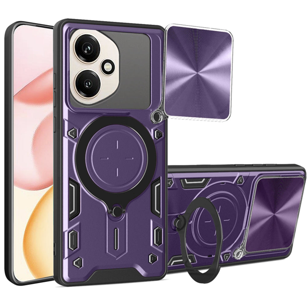 Funda para Honor 400, Techsuit, CamGuard Pro, Morado