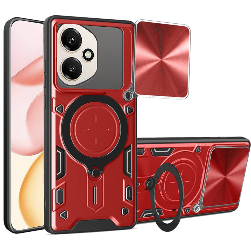Funda para Honor 400, Techsuit, CamGuard Pro, Roja