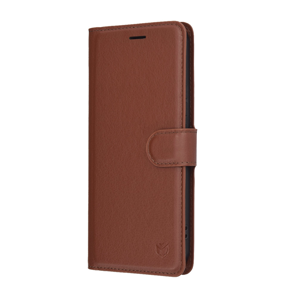 Funda para Honor 400, Techsuit, Leather Folio, Marrón
