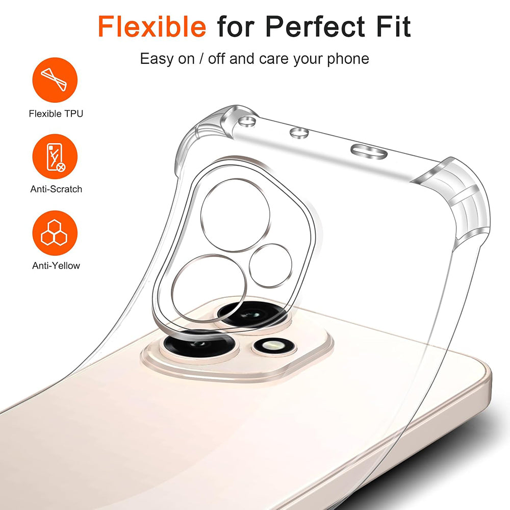 Funda para Honor 400, Techsuit, Antigolpes Transparente, Transparente