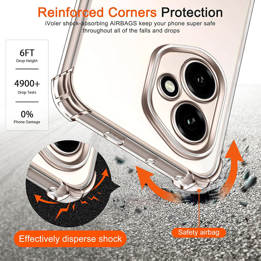 Funda para Honor 400, Techsuit, Antigolpes Transparente, Transparente