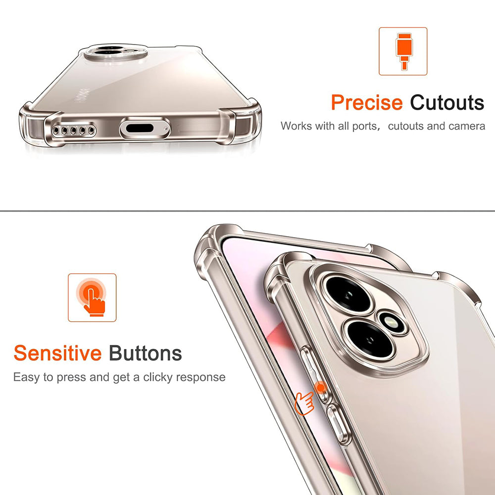 Funda para Honor 400, Techsuit, Antigolpes Transparente, Transparente