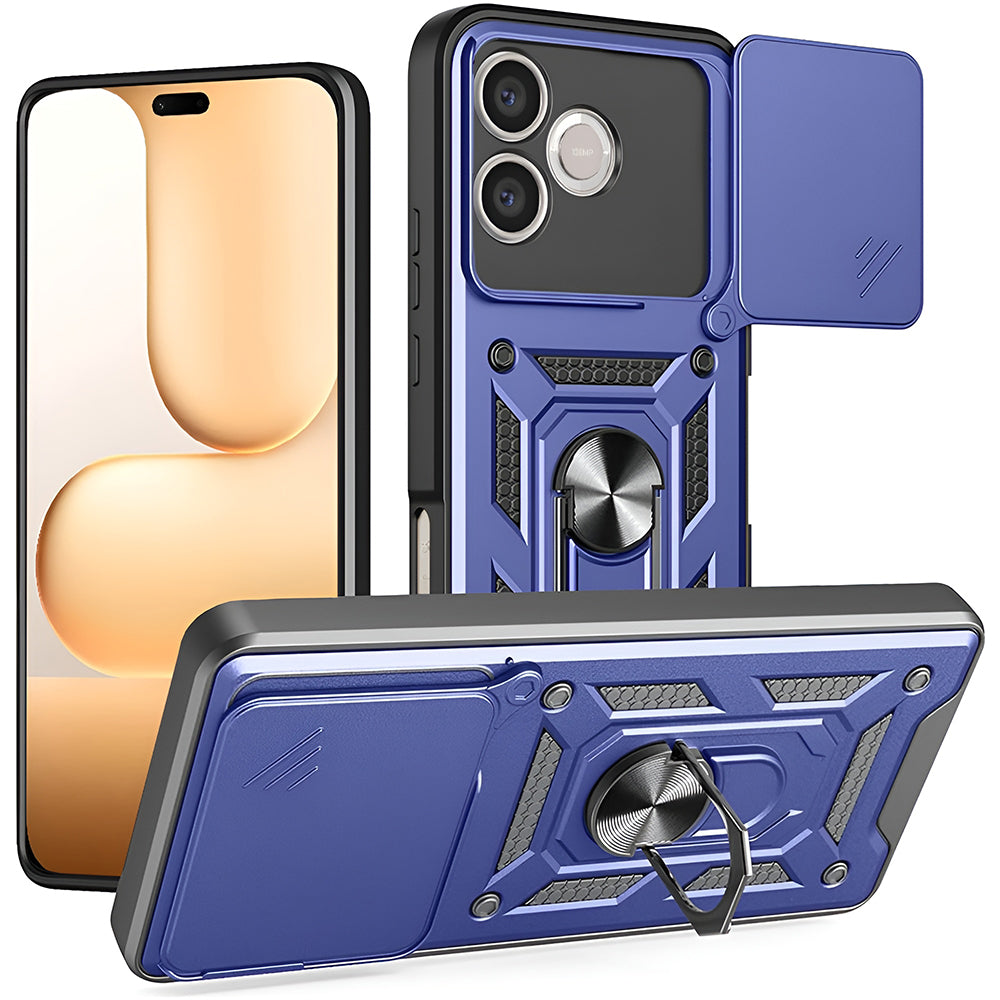Funda para Honor 600 Lite, Techsuit, CamShield, Azul