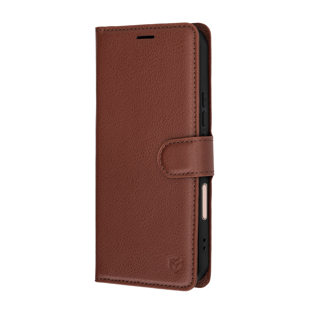 Funda para Honor 600 Lite, Techsuit, Leather Folio, Marrón