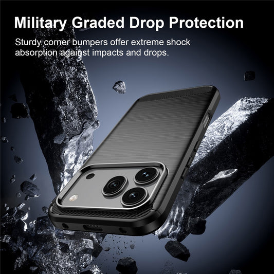 Funda para Honor 600 Pro / 600, Techsuit, Carbono, Negra