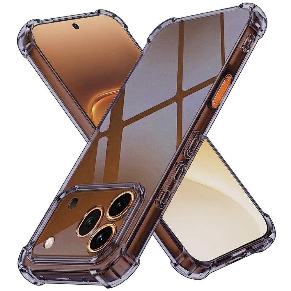 Funda para Honor 600 Pro, Techsuit, Transparente a prueba de golpes, Ahumada