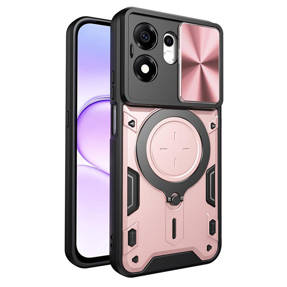Funda para Honor 600 Smart, Techsuit, CamGuard Pro, Rosa Dorado