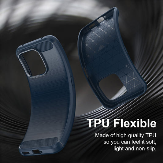 Funda para Honor 600 Smart, Techsuit, Carbono, Azul