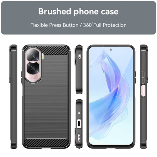 Funda para Honor 90 Lite, Techsuit, Carbono, Negra