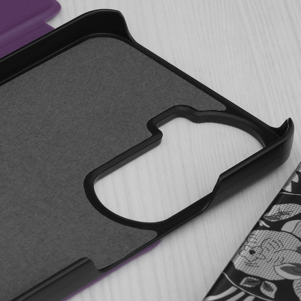 Funda para Honor 90 Lite, Techsuit, eFold, Morado