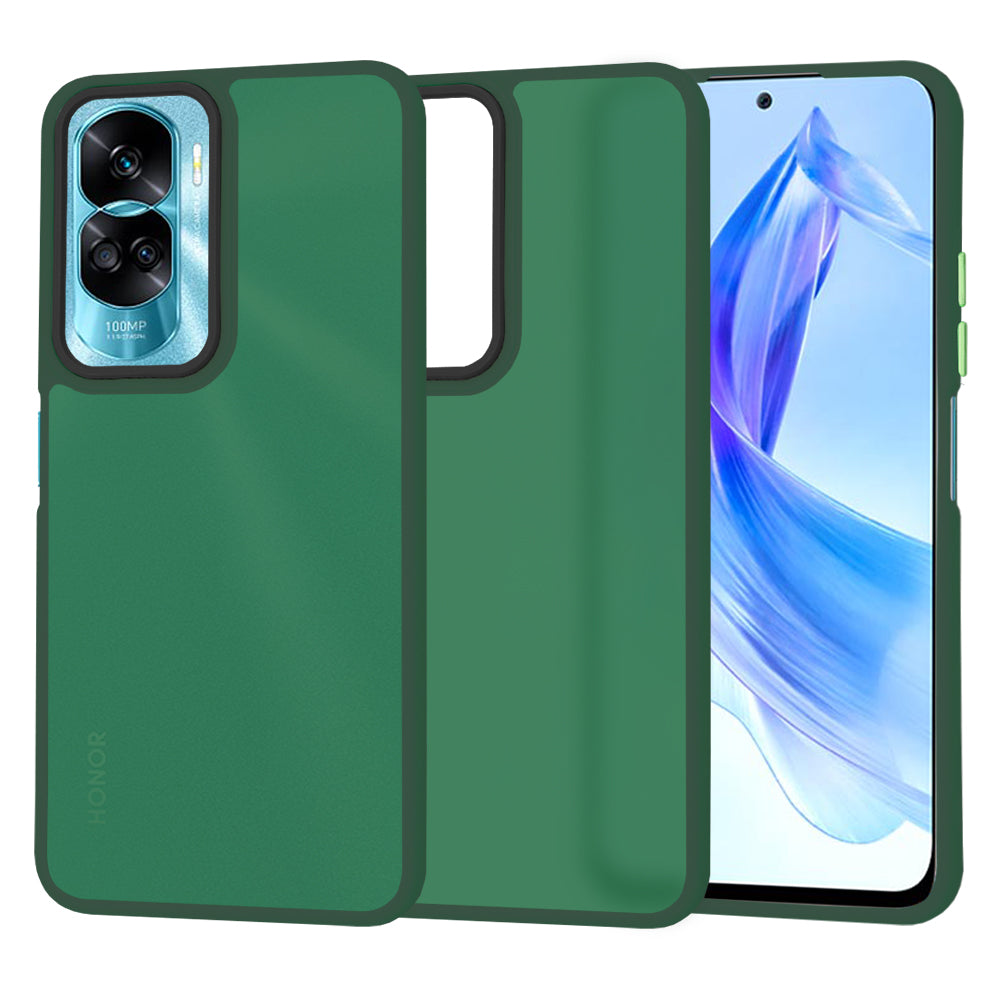 Funda para Honor 90 Lite, Techsuit, HaloFrost, Verde