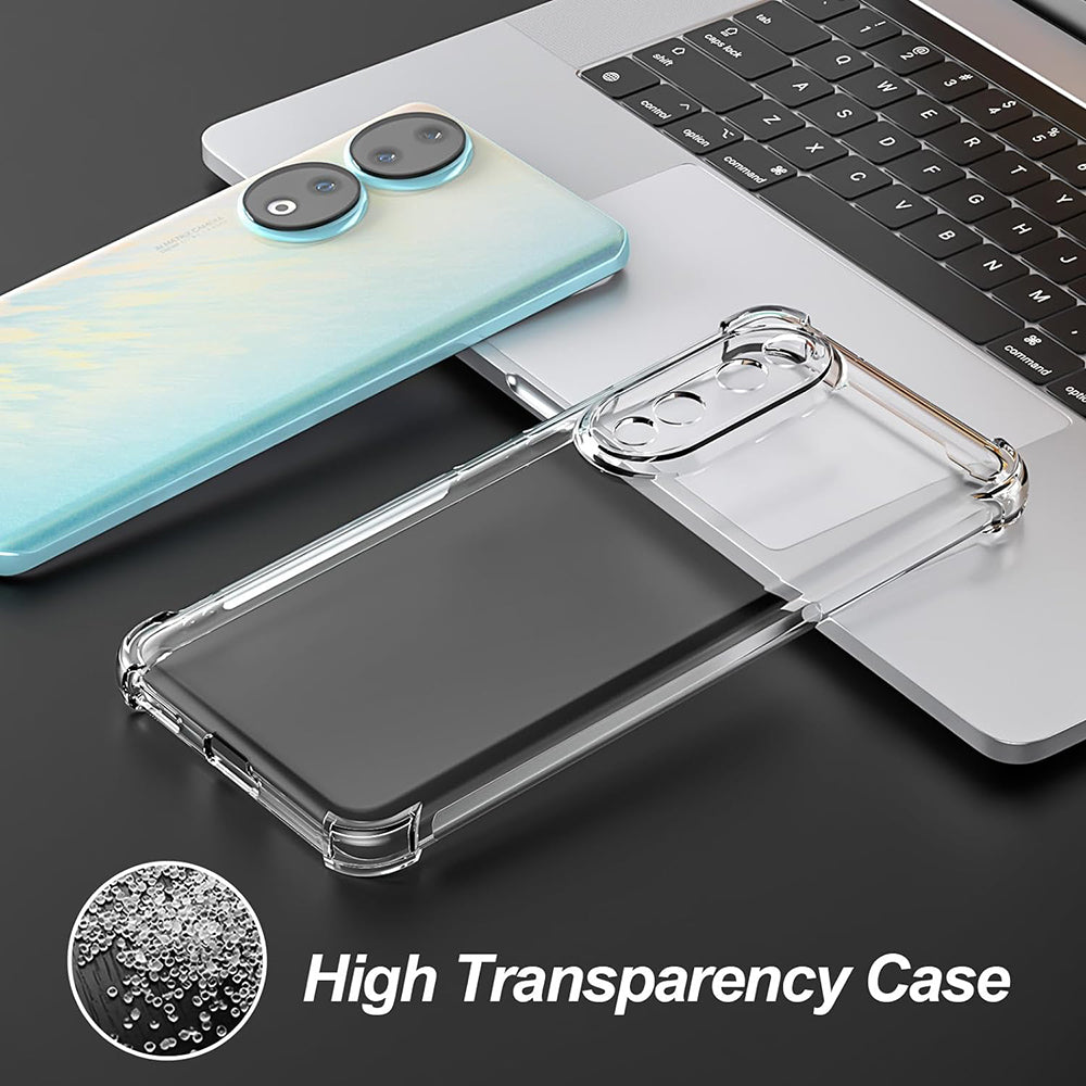 Funda para Honor 90 Pro, Techsuit, Antigolpes Transparente, Transparente