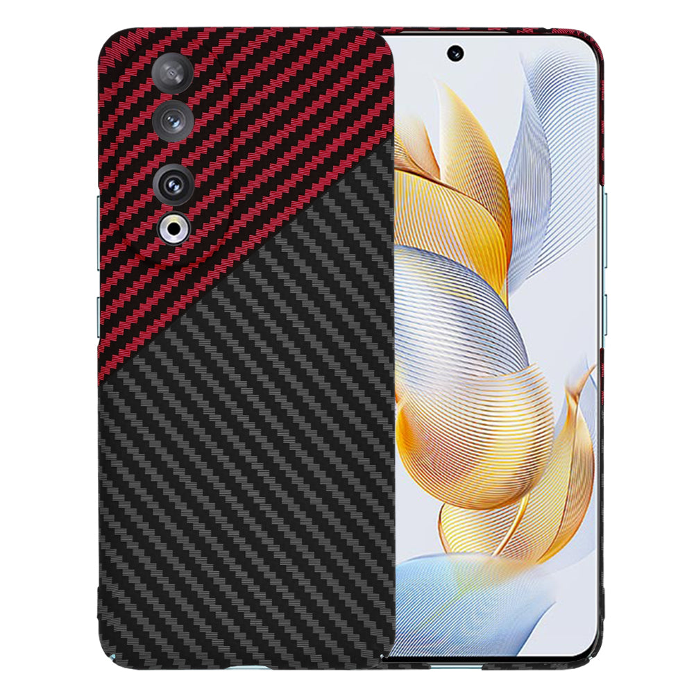 Funda para Honor 90, Techsuit, Carbonite FiberShell, Negra Roja