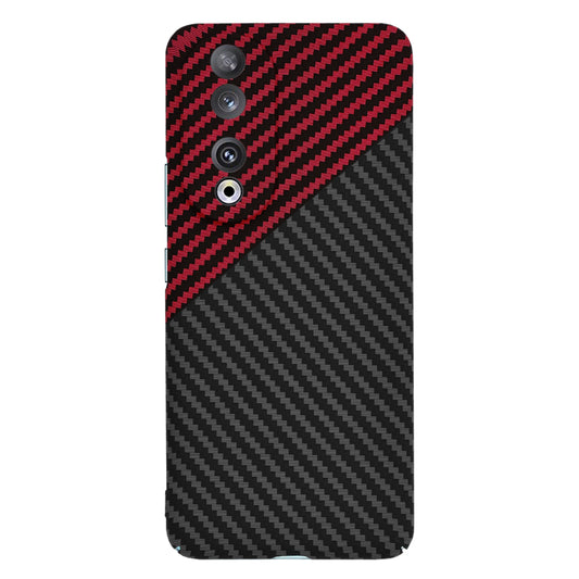 Funda para Honor 90, Techsuit, Carbonite FiberShell, Negra Roja