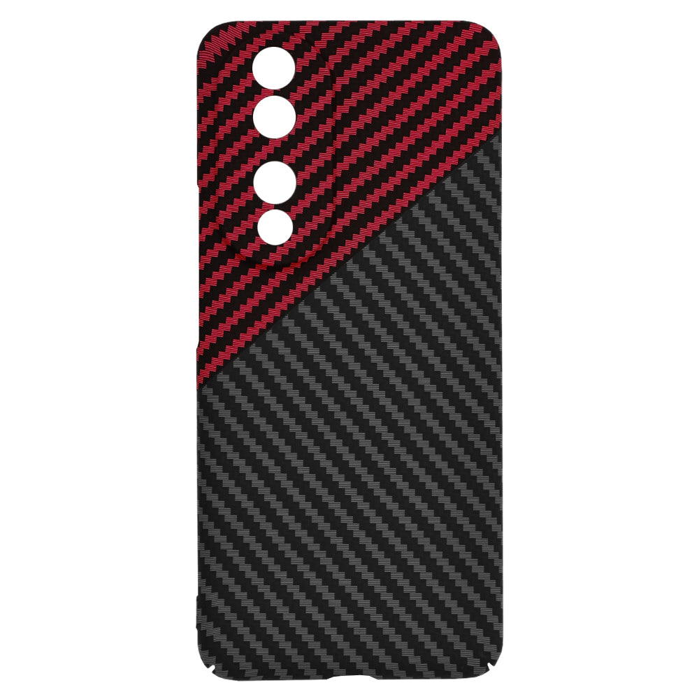 Funda para Honor 90, Techsuit, Carbonite FiberShell, Negra Roja