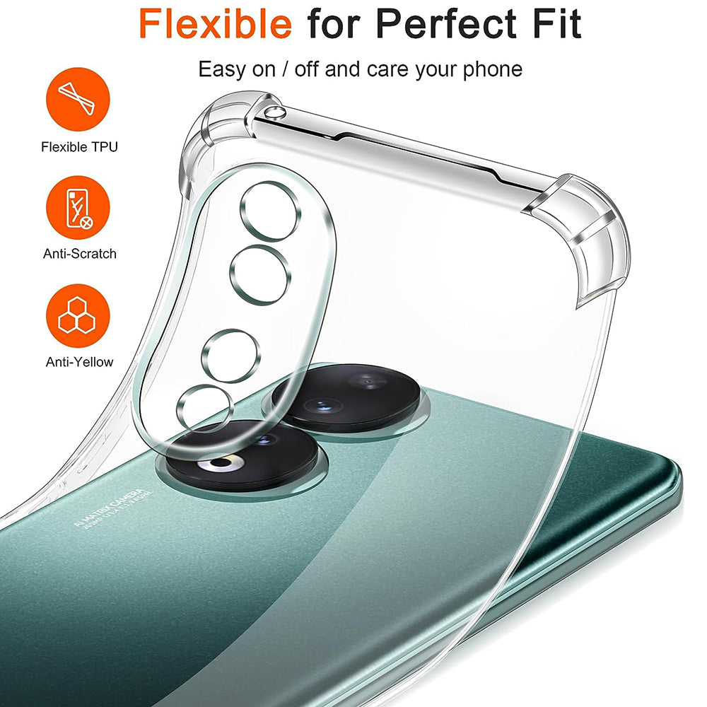 Funda para Honor 90, Techsuit, Antigolpes Transparente, Transparente