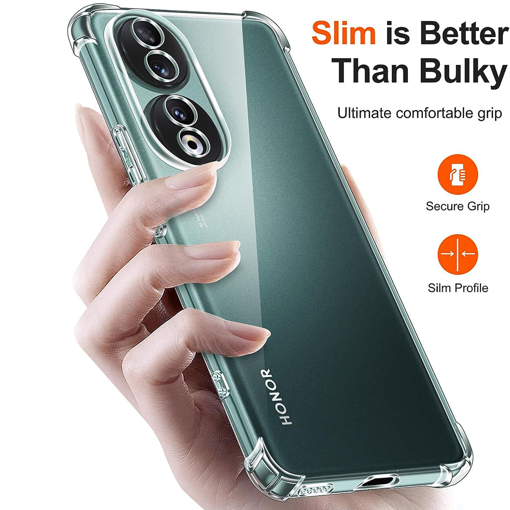 Funda para Honor 90, Techsuit, Antigolpes Transparente, Transparente