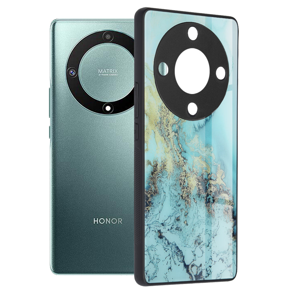 Funda para Honor Magic5 Lite, Techsuit, Glaze, Azul
