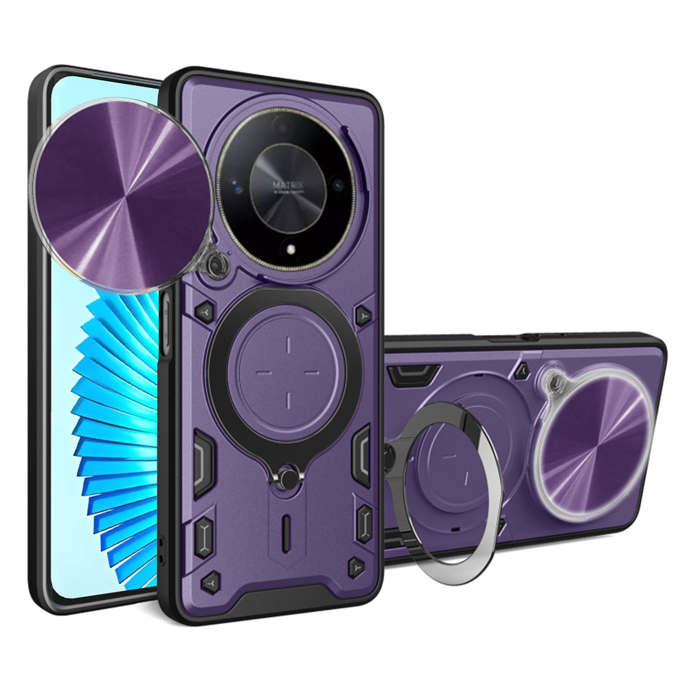 Funda para Honor Magic6 Lite, Techsuit, CamGuard Pro, Morado