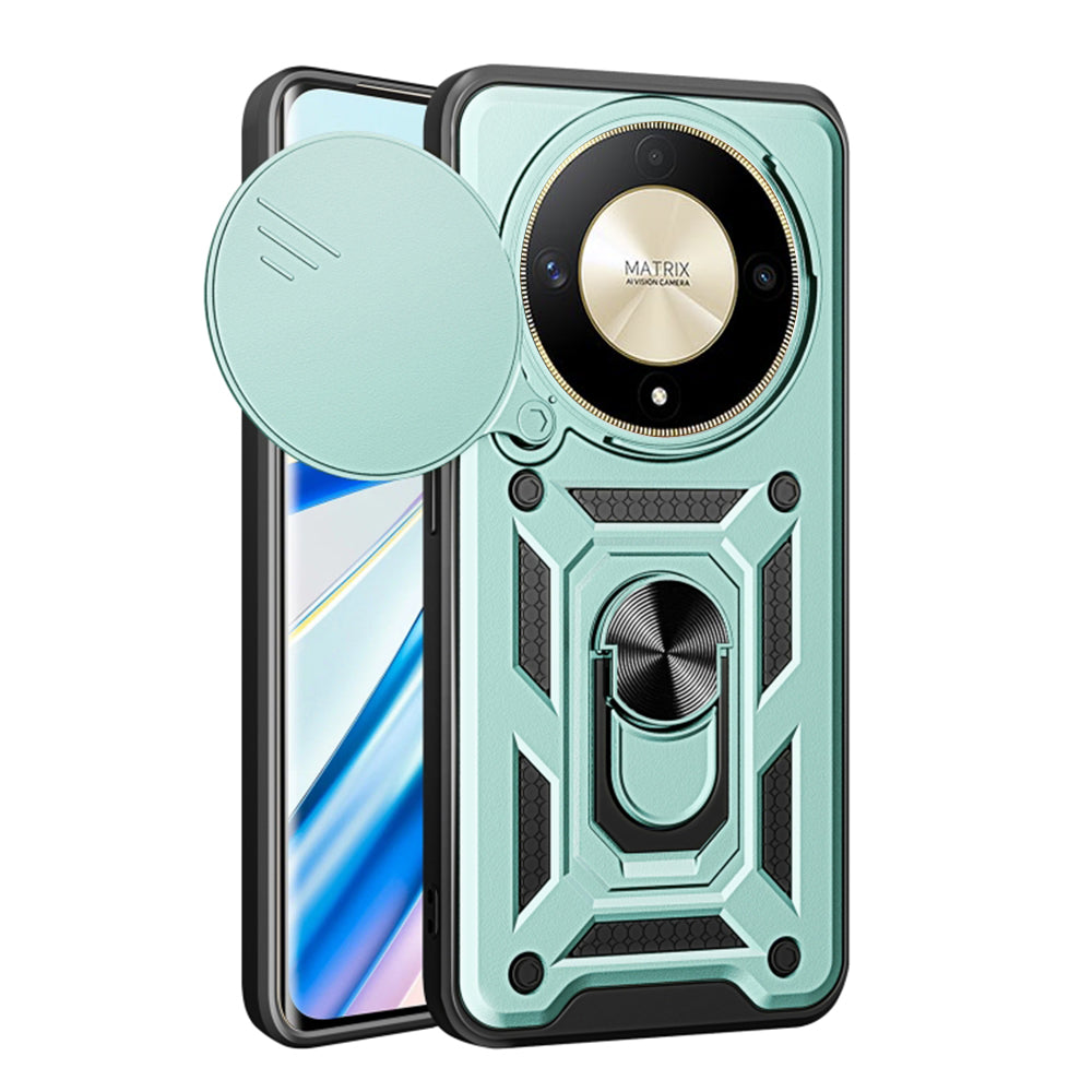 Case for Honor Magic6 Lite, Techsuit, CamShield, Green