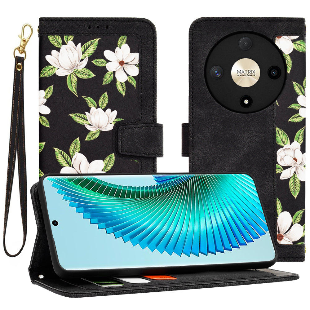 Funda para Honor Magic6 Lite, Techsuit, FlipCraft, Negra