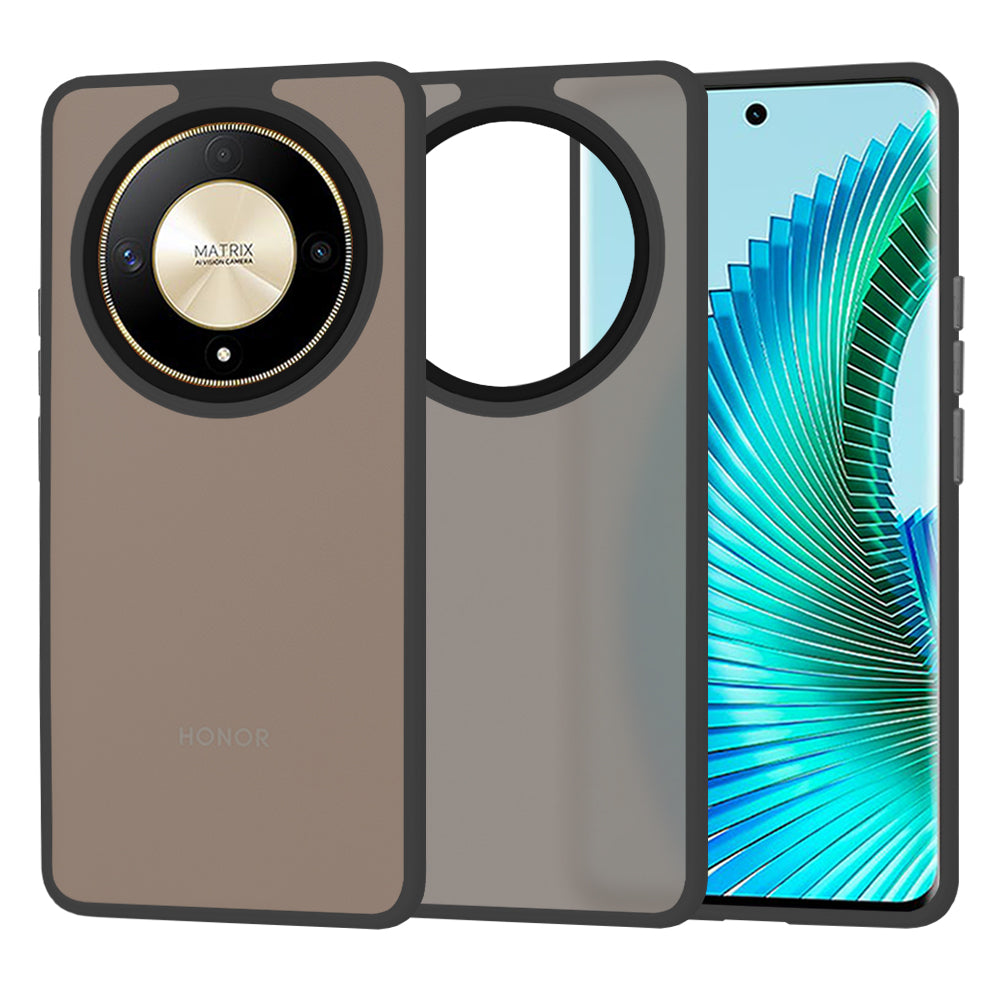 Funda para Honor Magic6 Lite, Techsuit, HaloFrost, Negra
