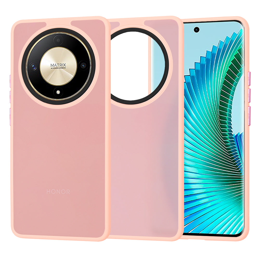 Funda para Honor Magic6 Lite, Techsuit, HaloFrost, Rosa