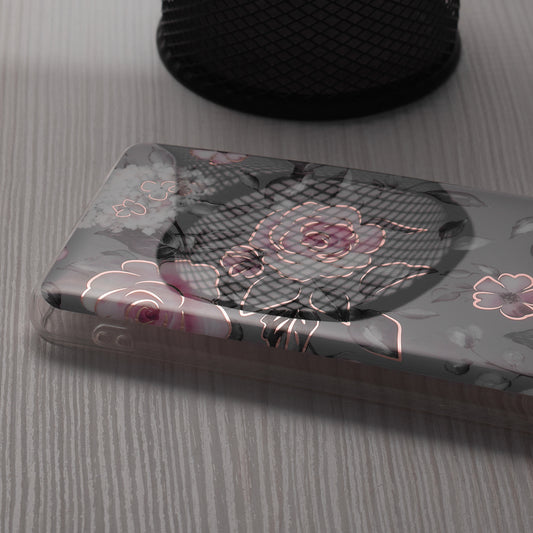 Funda para Honor Magic6 Lite, Techsuit, Marble, Gris