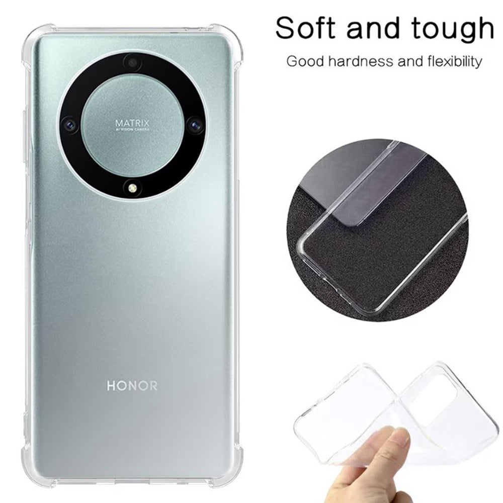 Funda para Honor Magic6 Lite, Techsuit, Antigolpes Transparente, Transparente