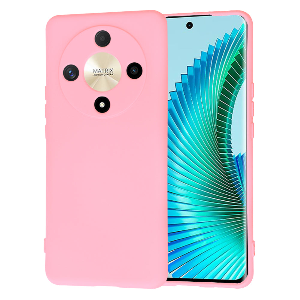 Funda para Honor Magic6 Lite, Techsuit, SoftFlex, Rosa Claro