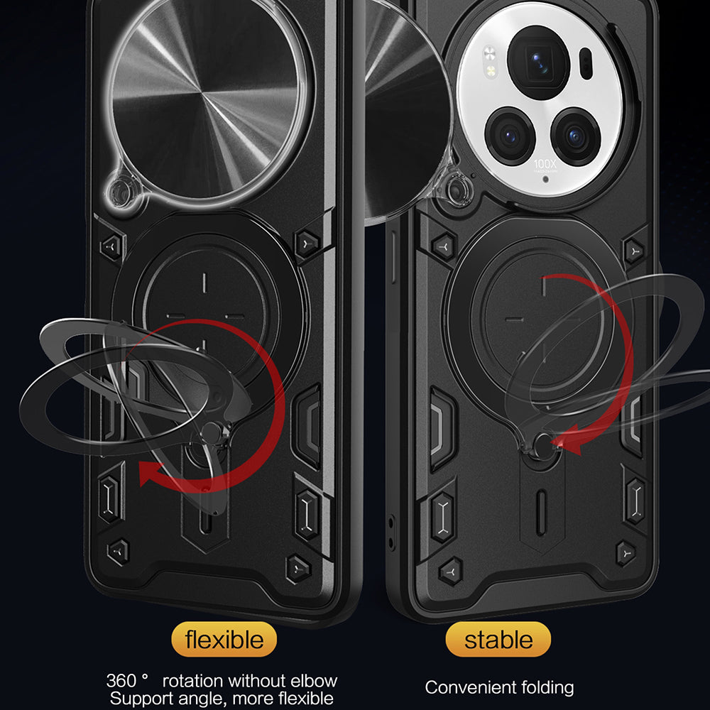 Funda para Honor Magic6 Pro, Techsuit, CamGuard Pro, Negra