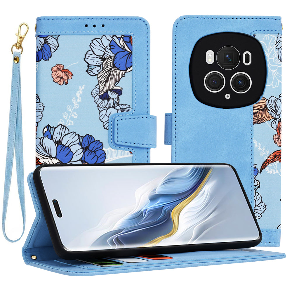 Funda para Honor Magic6 Pro, Techsuit, FlipCraft, Azul