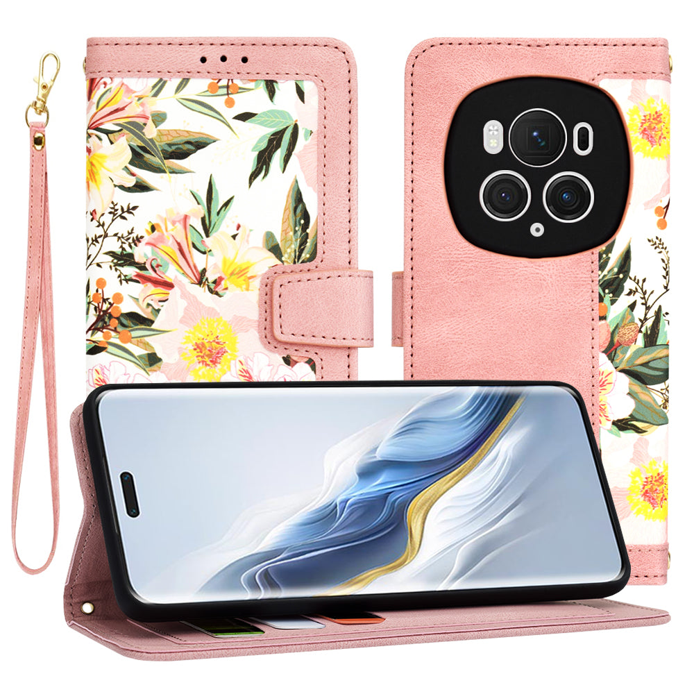 Funda para Honor Magic6 Pro, Techsuit, FlipCraft, Rosa