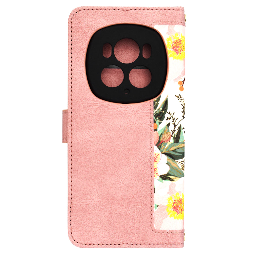 Funda para Honor Magic6 Pro, Techsuit, FlipCraft, Rosa